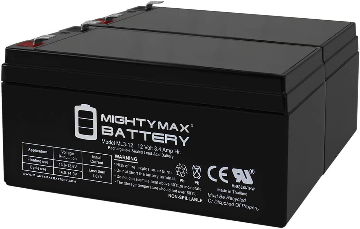 Mighty Max Battery ML3-12 12V 3.4Ah UPS Battery Pack Review