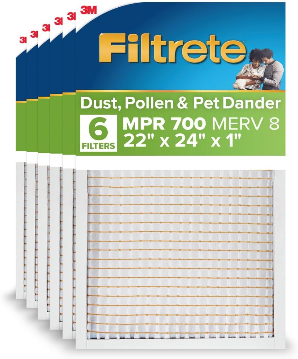 Filtrete 22x24x1 AC Furnace Air Filter - MPR 700, MERV 8