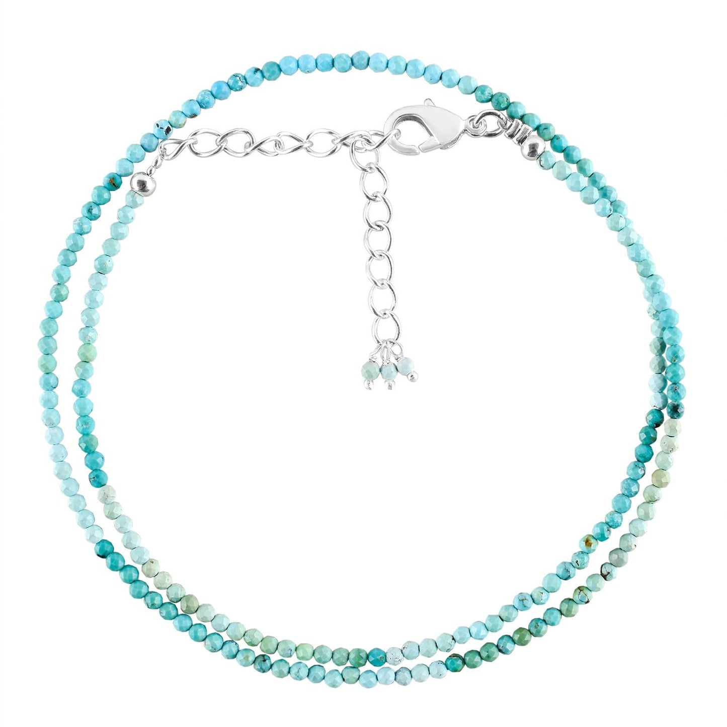 Natural Turquoise Gemstone Choker Necklace for Healing Energy