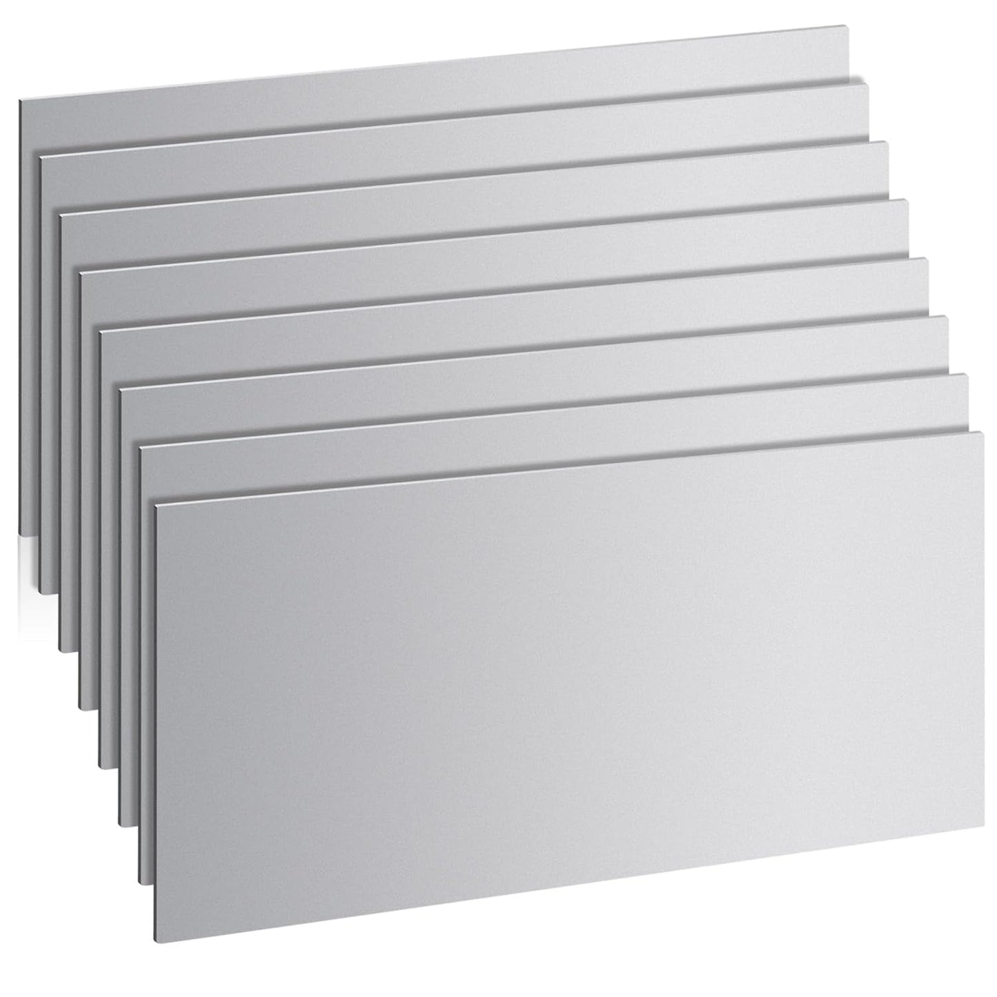 8 Pcs 20 Gauge Steel Sheet Metal for DIY Craft Projects