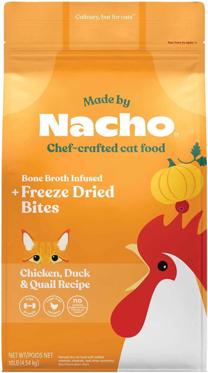 High Protein Dry Cat Kibble with Cage-Free Chicken & Duck