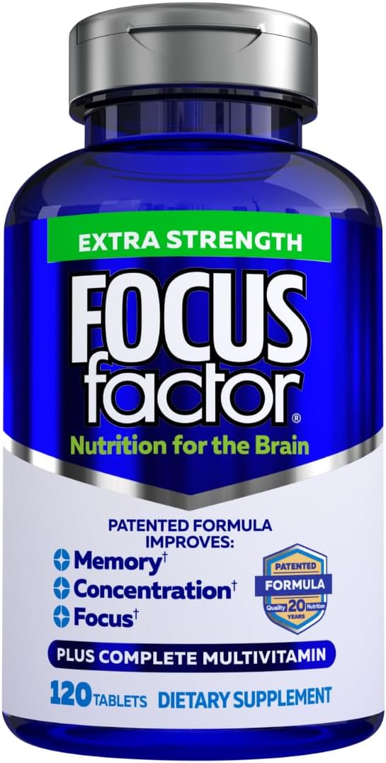 Focus Factor Extra Strength Brain Supplement for Memory and Focus