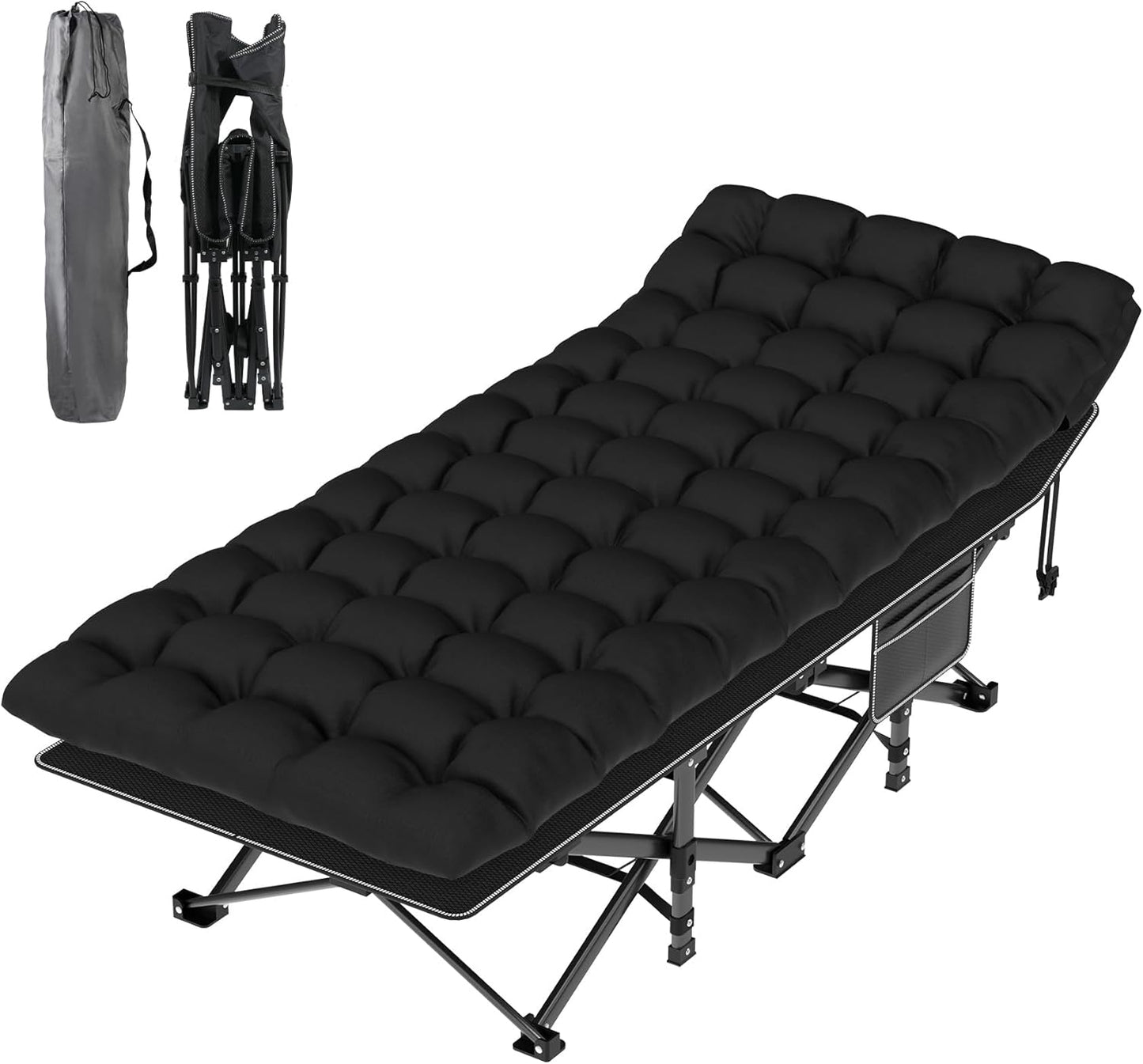 Suteck Camping Cot Bed for Adults - Portable Folding Outdoor Use