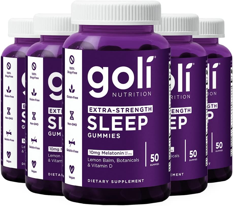 Goli Extra Strength Sleep Gummies with 10mg Melatonin for Rest