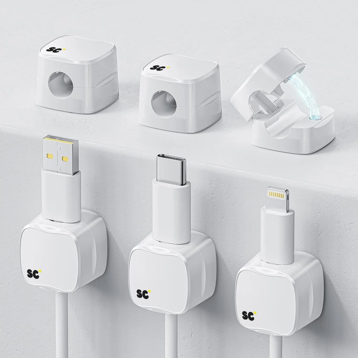 Premium Magnetic Cable Clips - Organize Your Cables!