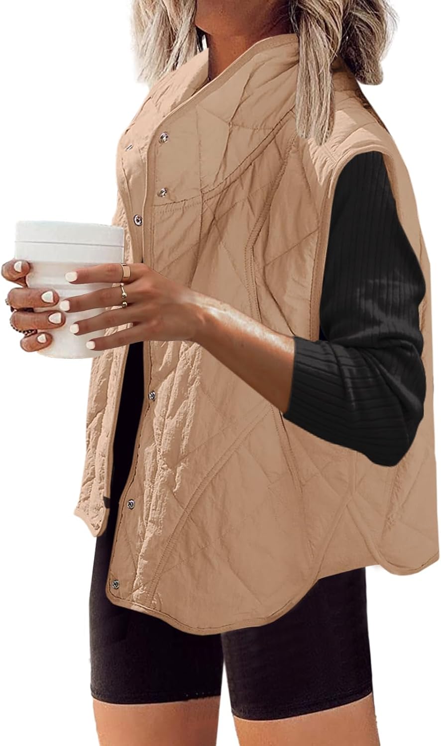 SENSERISE Womens Puffer Vest Quilted Lightweight Outerwear