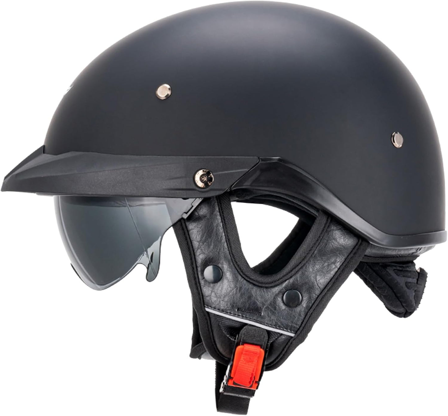 VCOROS Half Helmets Motorcycle VHF04 Open Face with Visor
