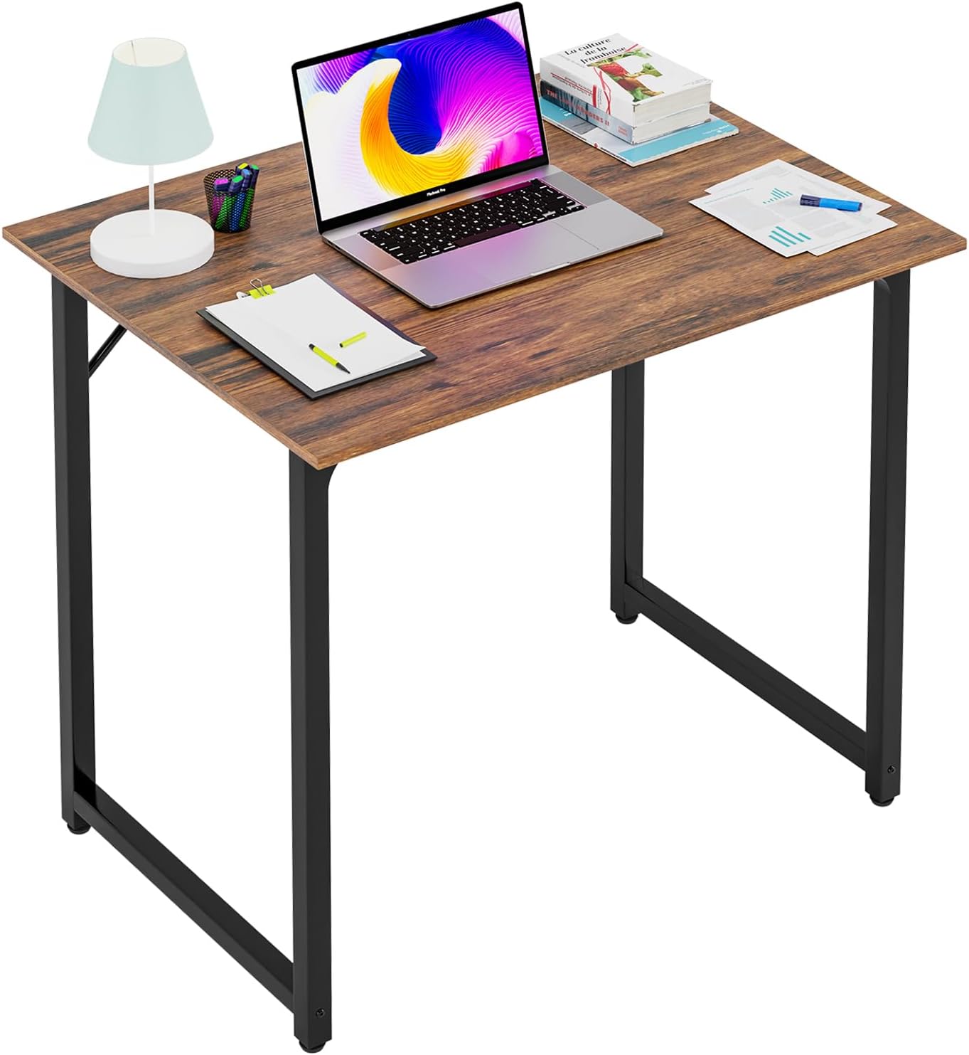 Adjustable Computer Desk for Home Office - Modern Brown 32 Table