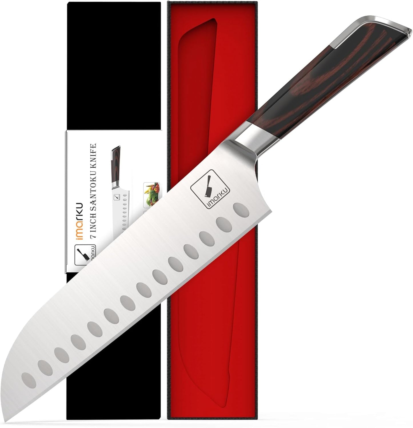 Ultra Sharp 7 Inch Santoku Knife for Precision Cooking Needs