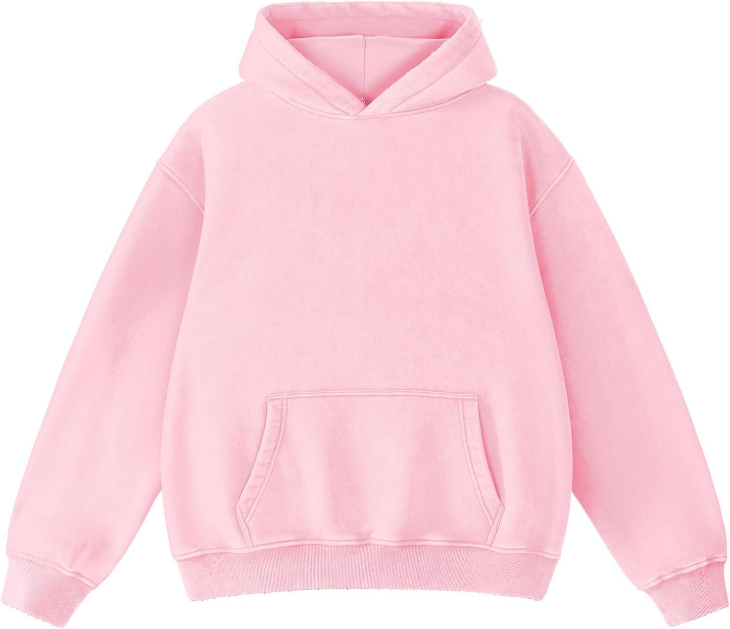 Womens Oversized Acid Wash Hoodie Vintage Sweatshirt Trendy