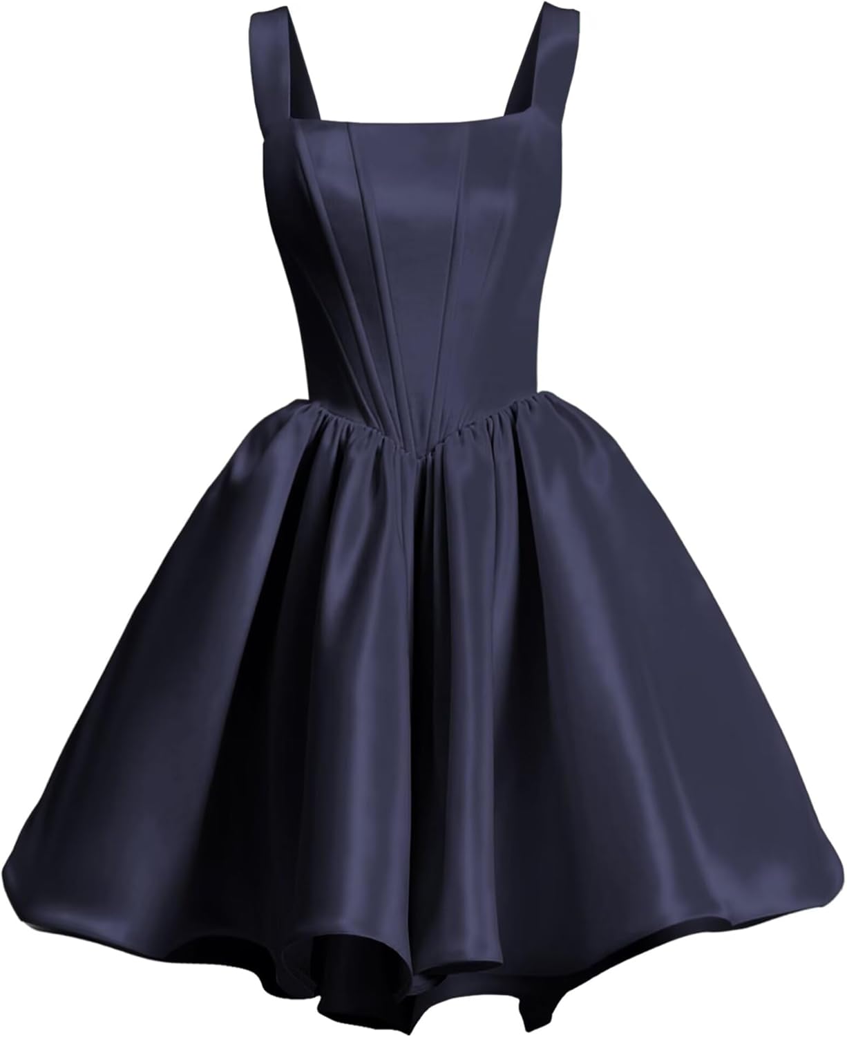Elegant Satin Homecoming Dresses for Teens with Pockets