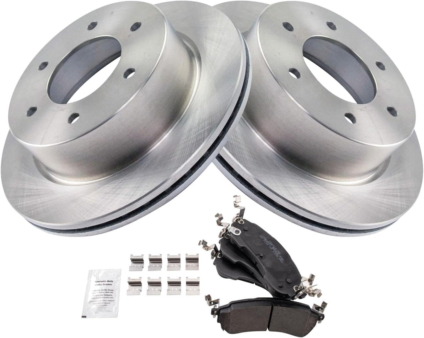 TRQ Rear Brake Pad & Rotor Kit for 2021-2022 Ford Bronco