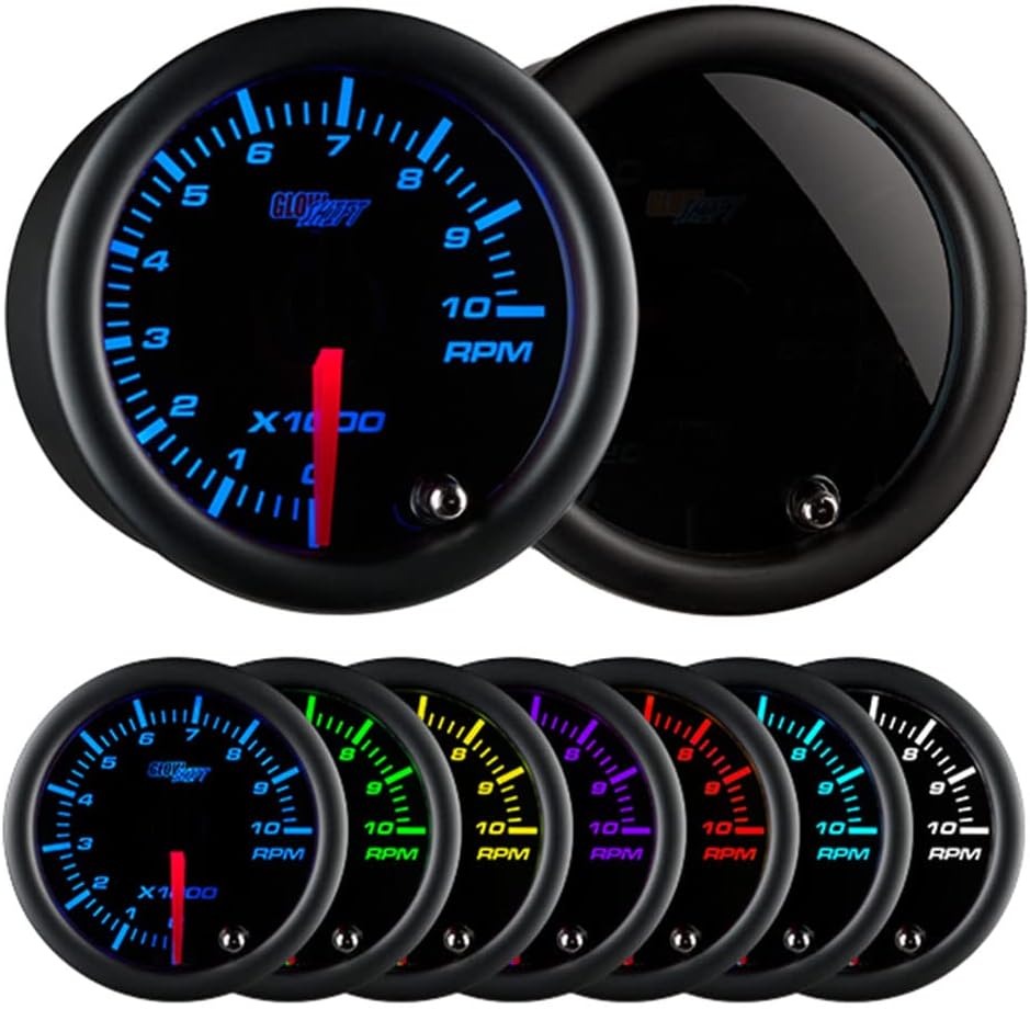GlowShift Tinted 7 Color 10,000 RPM Tachometer Gauge Review