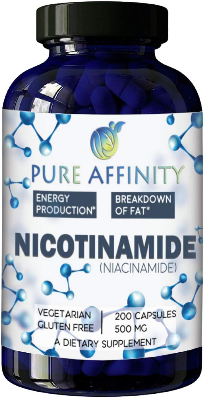 B3 Nicotinamide 500 mg for Energy, Cognitive Support, Anti-Aging