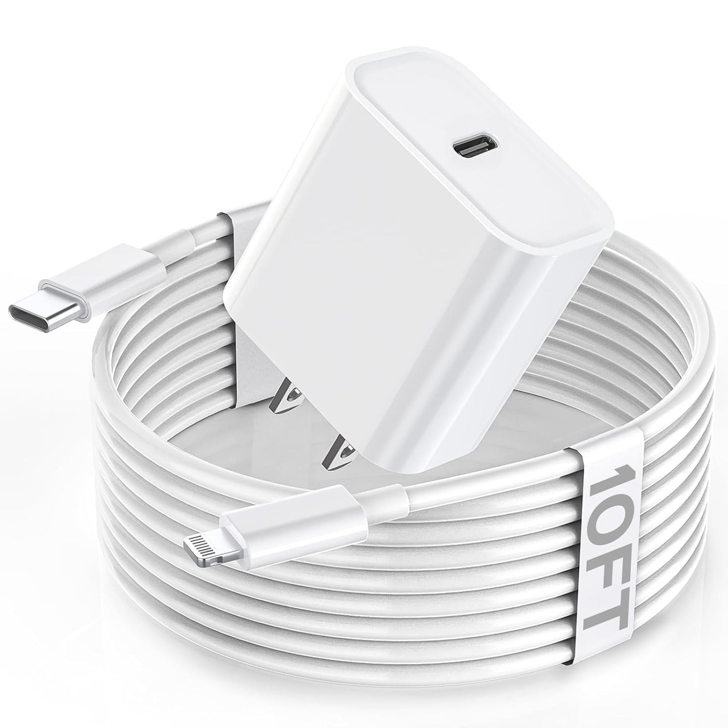 Super-Fast 20W Apple Charger Set: 10FT Lightning Cable by DreemTeam
