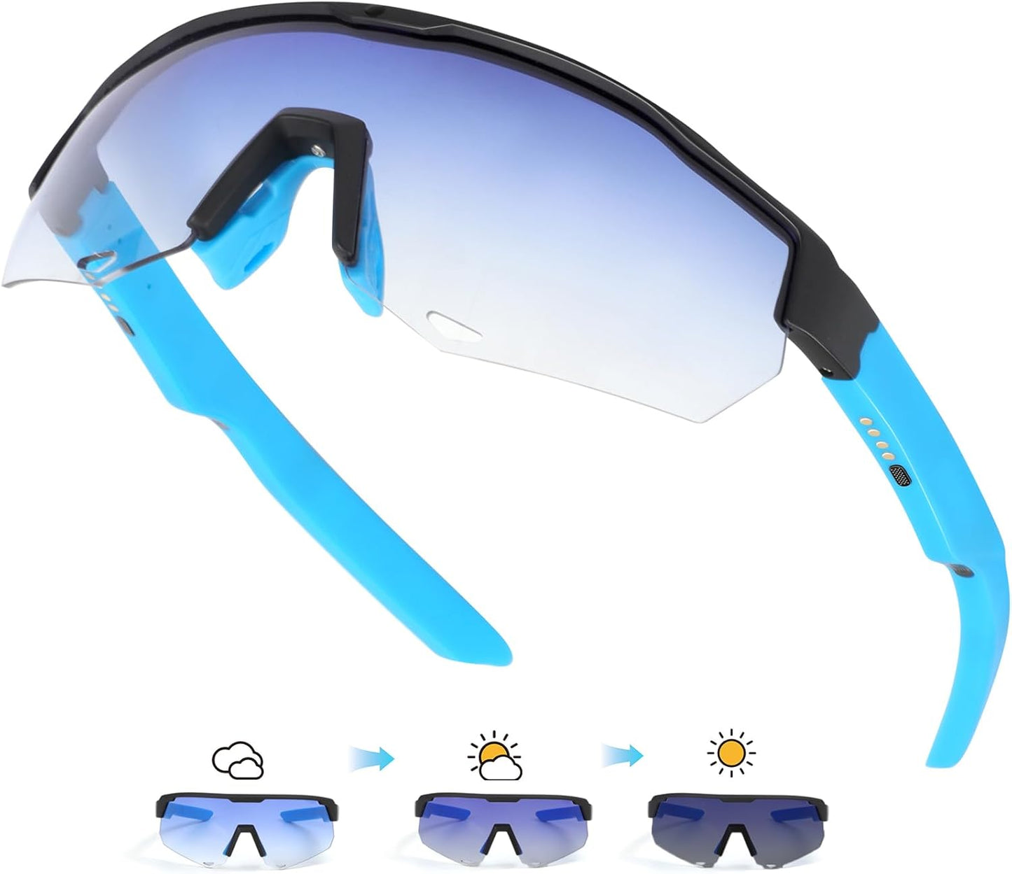 Polarized Bluetooth Cycling Glasses ~ UV Protection