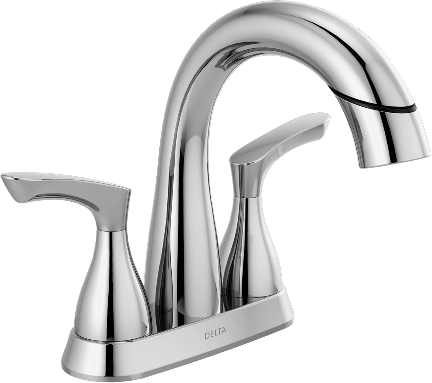 Delta Broadmoor Centerset Chrome Bathroom Faucet with Sprayer