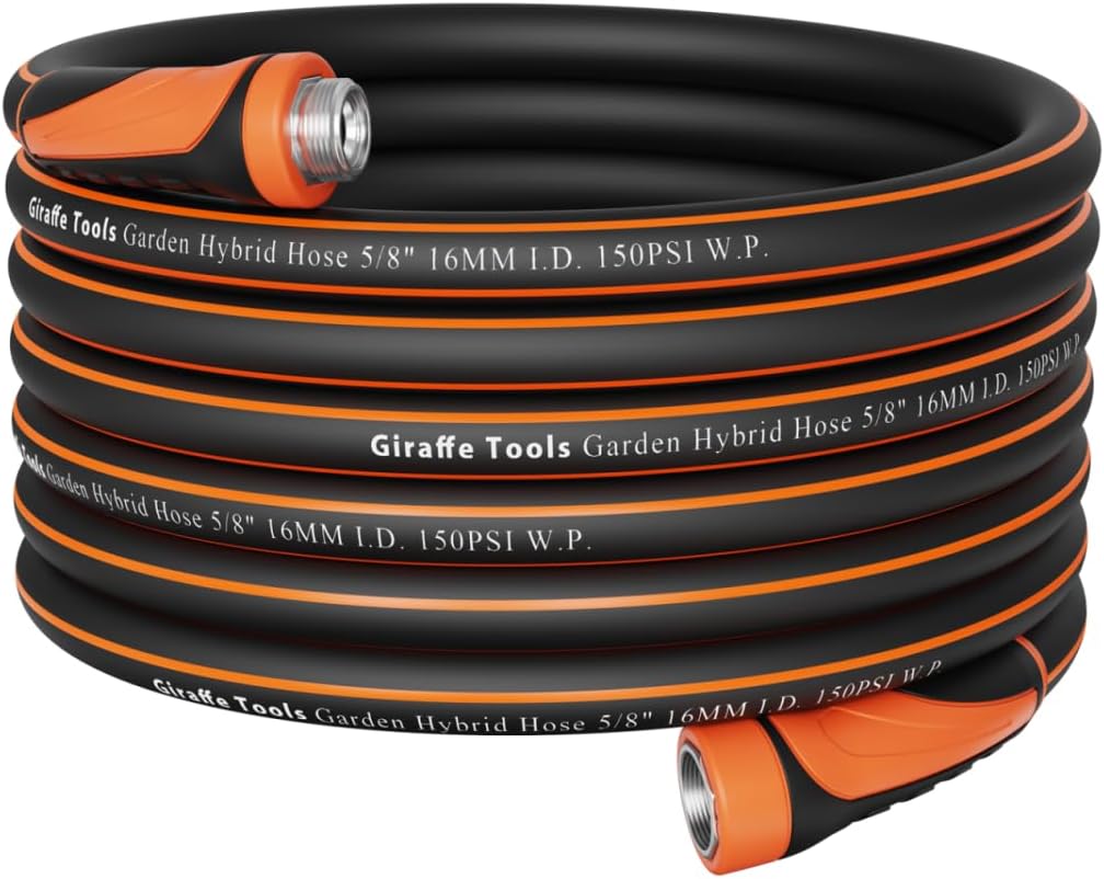 Giraffe Tools 75ft Heavy Duty Garden Hose with Swivel Handle