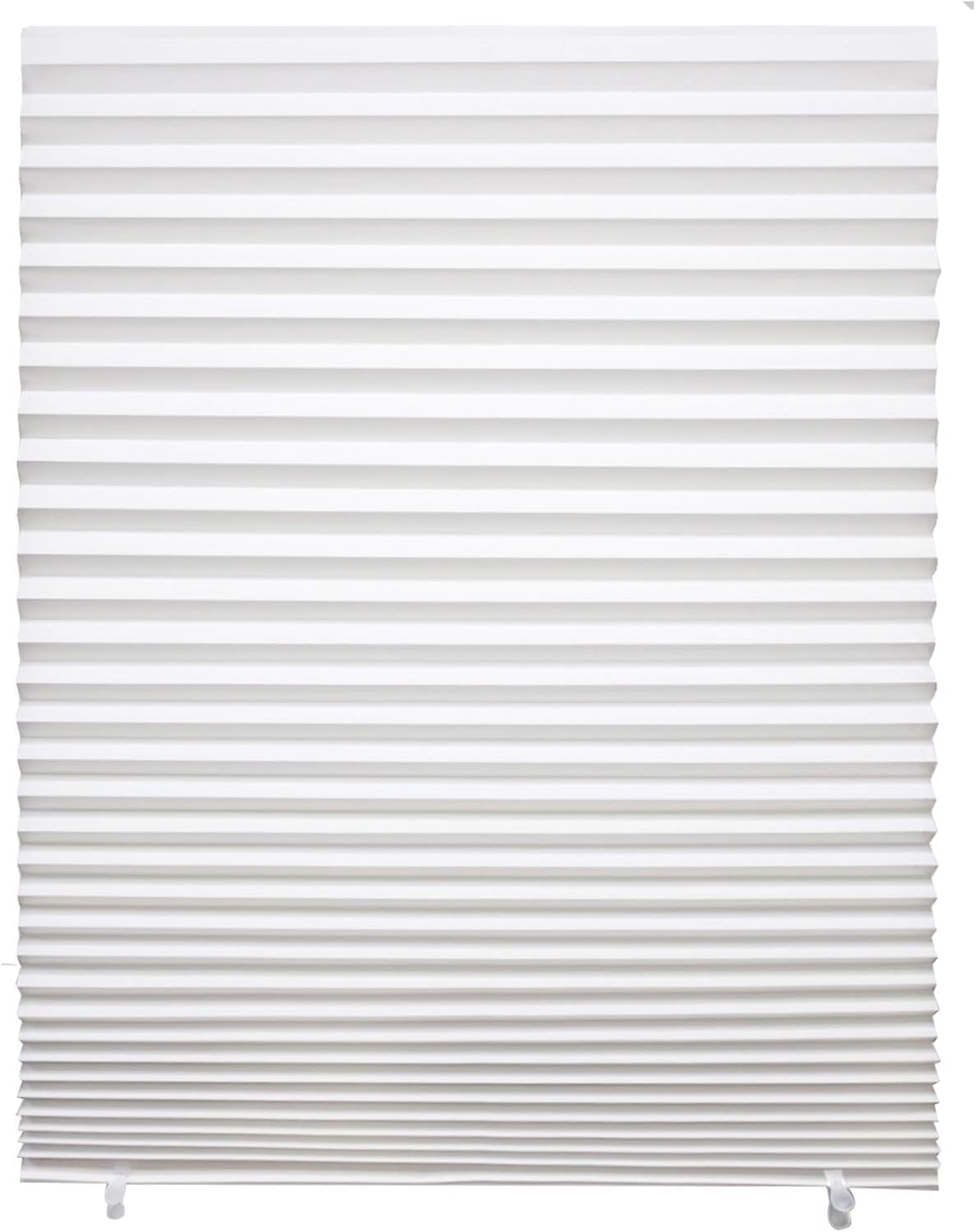 Pleated Paper Temporary Shades for Indoor Windows - 6-Pack