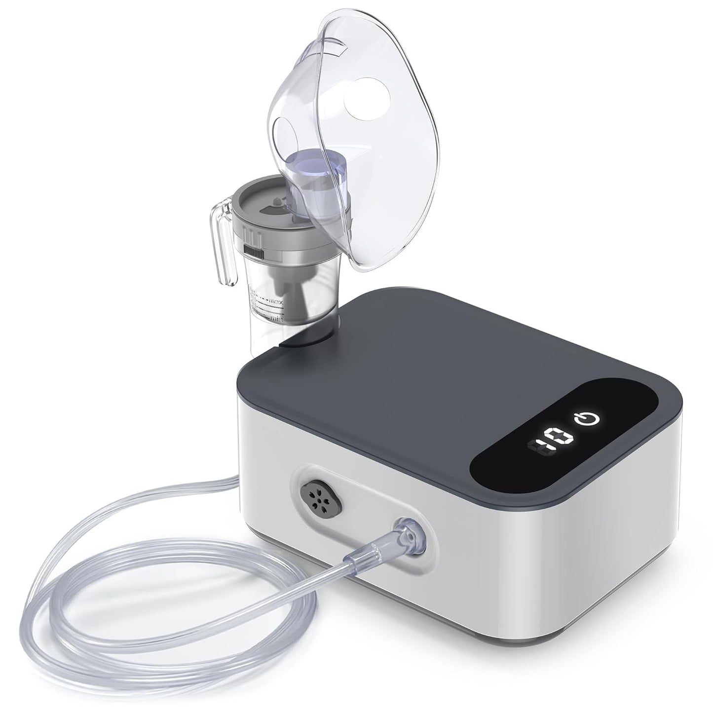 Portable Asthma Nebulizer - Digital Display, Adjustable Time - Audeal