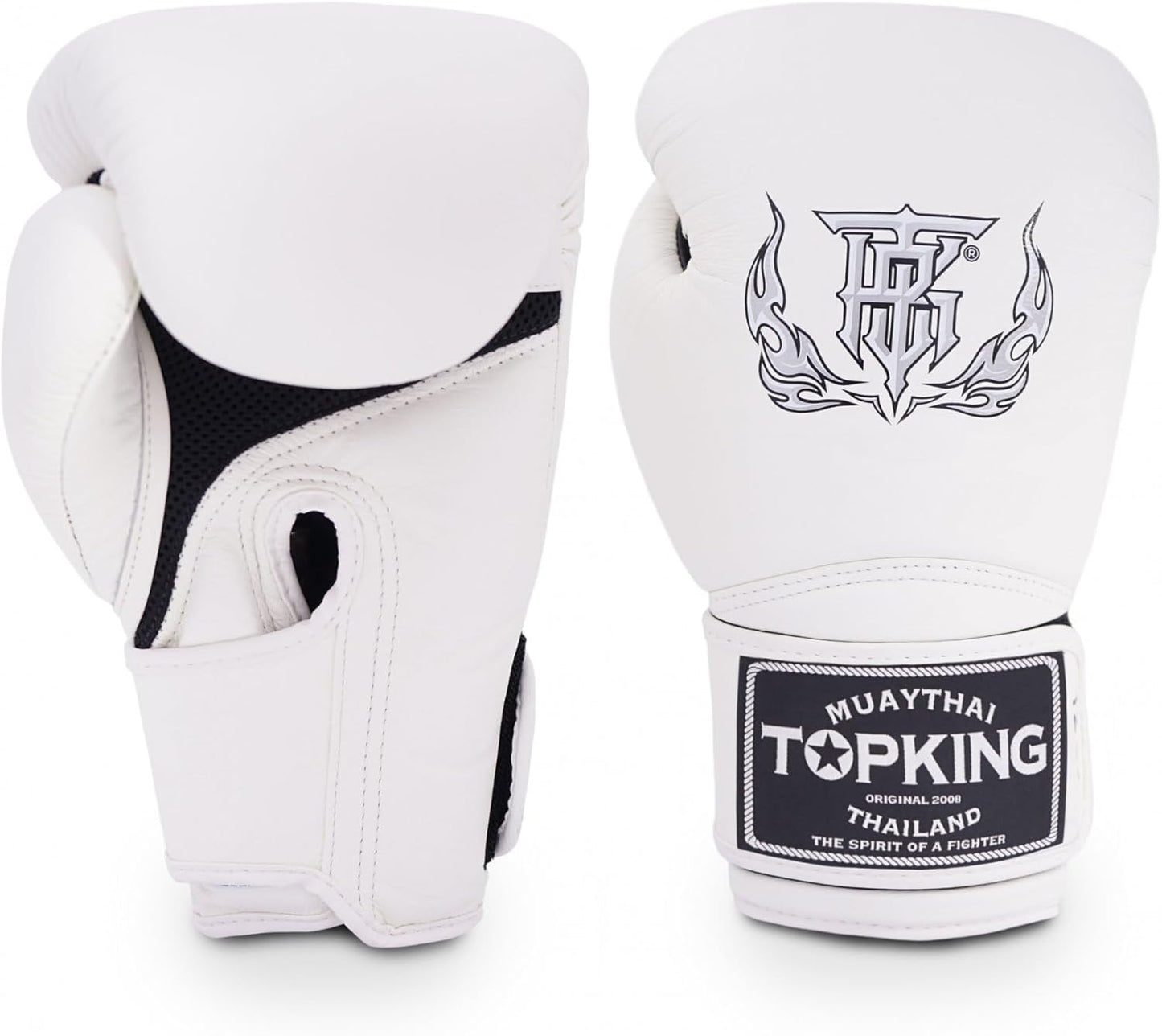 Top King Super Air Breathable Leather Gloves for Boxing Training