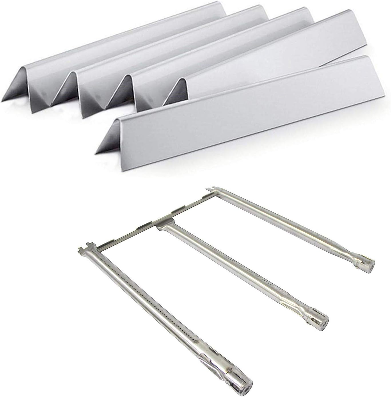 Hongso Flavorizer Bars and Burner Tube Set for Weber Spirit Grills
