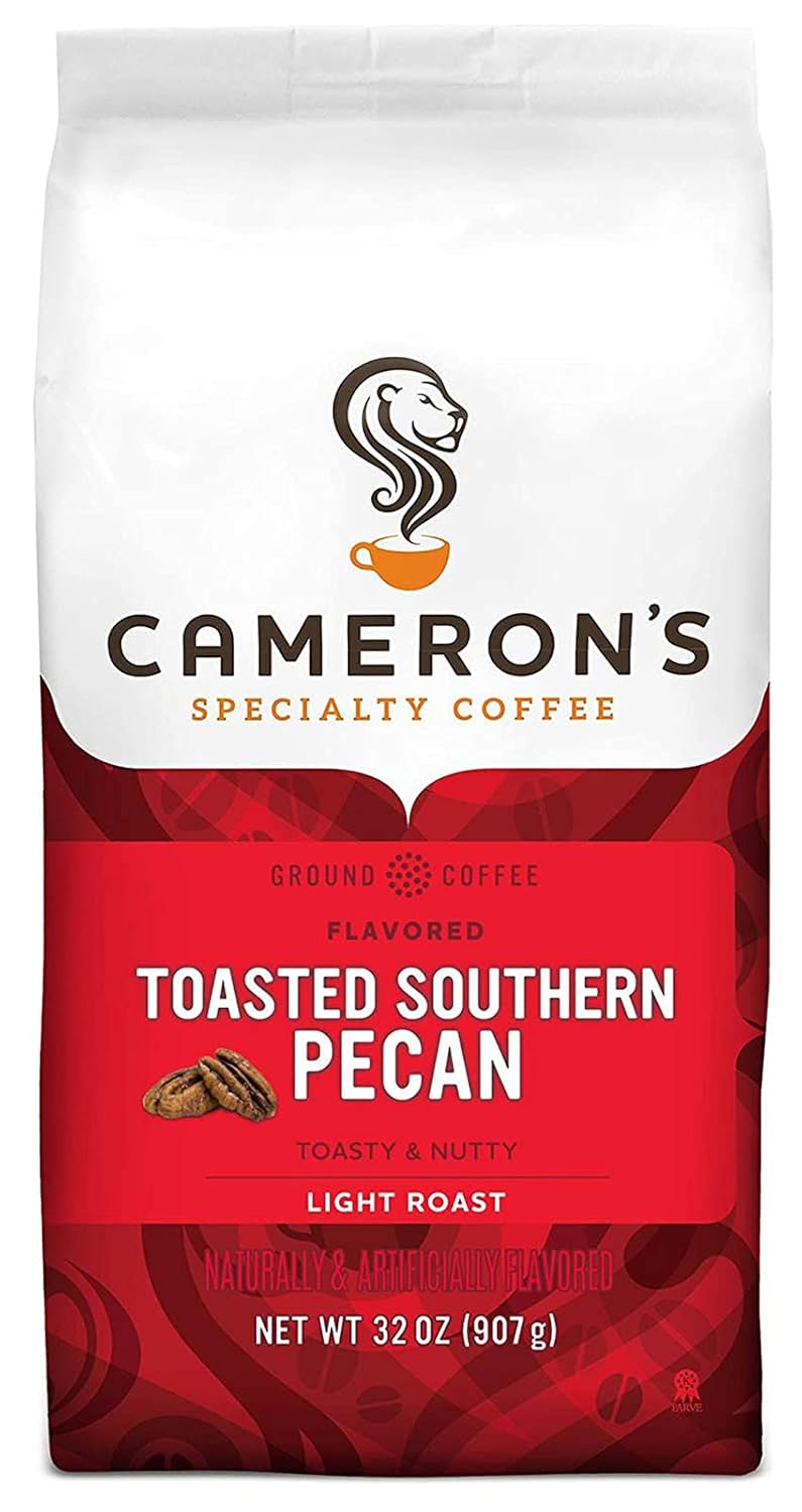 Cameron's Coffee 32oz x 4 Pack - Rich Toasted Pecan Flavor!