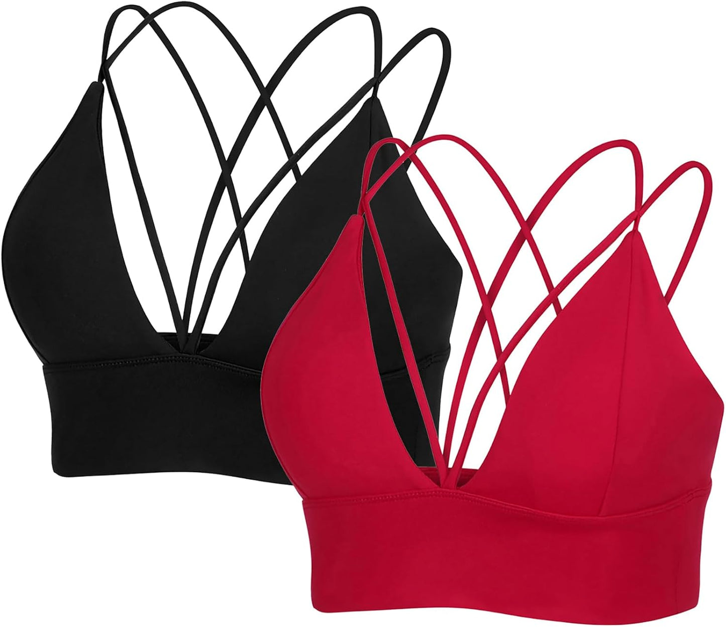 MotoRun Bralettes for Women: Sexy Strappy Sports Bra Design