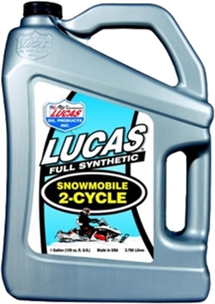 Lucas Oil 10847-4PK Snowmobile Oil - Premium 1 Gallon Pack