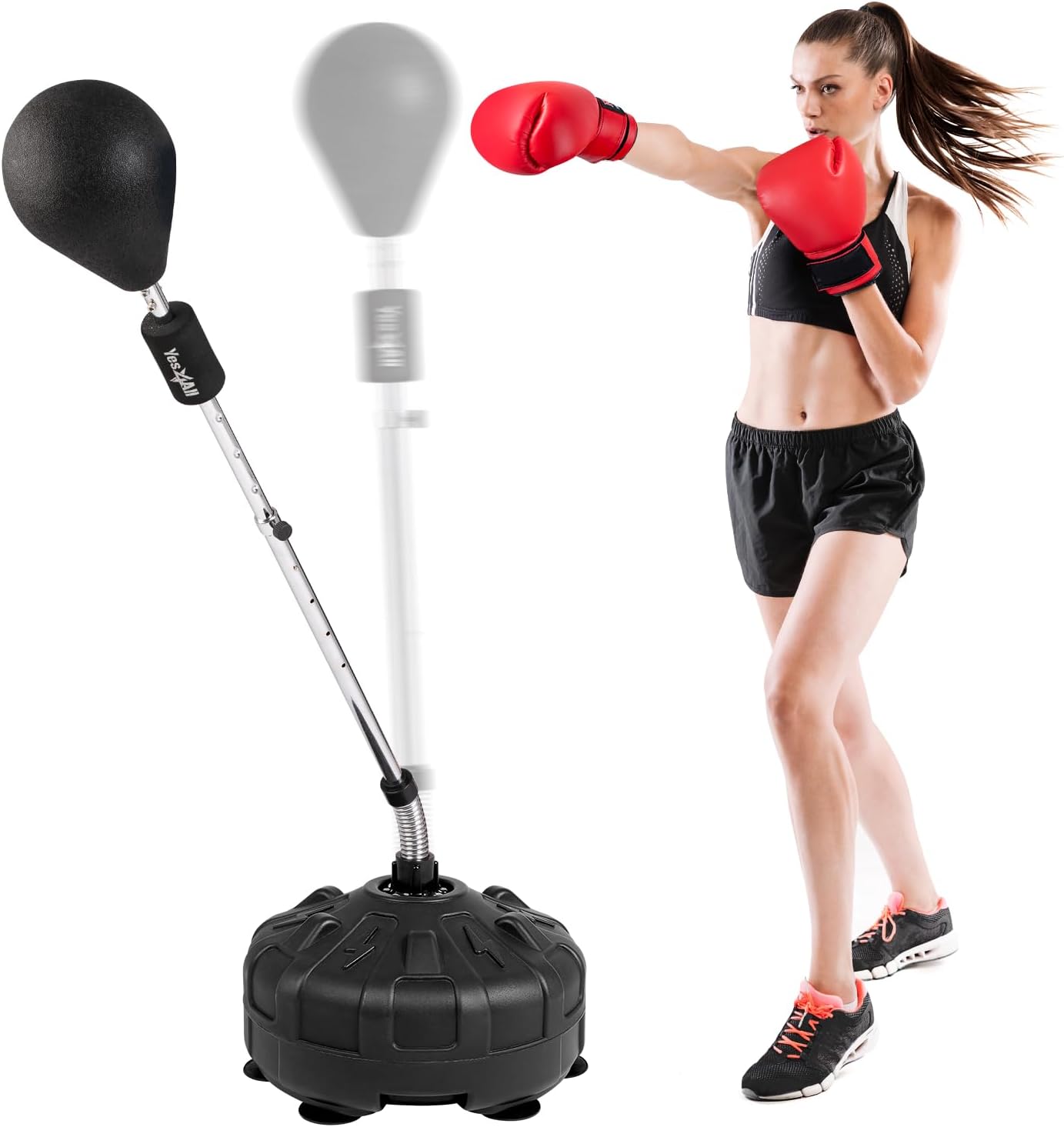 Yes4All Adjustable Height Punching Bag Stand