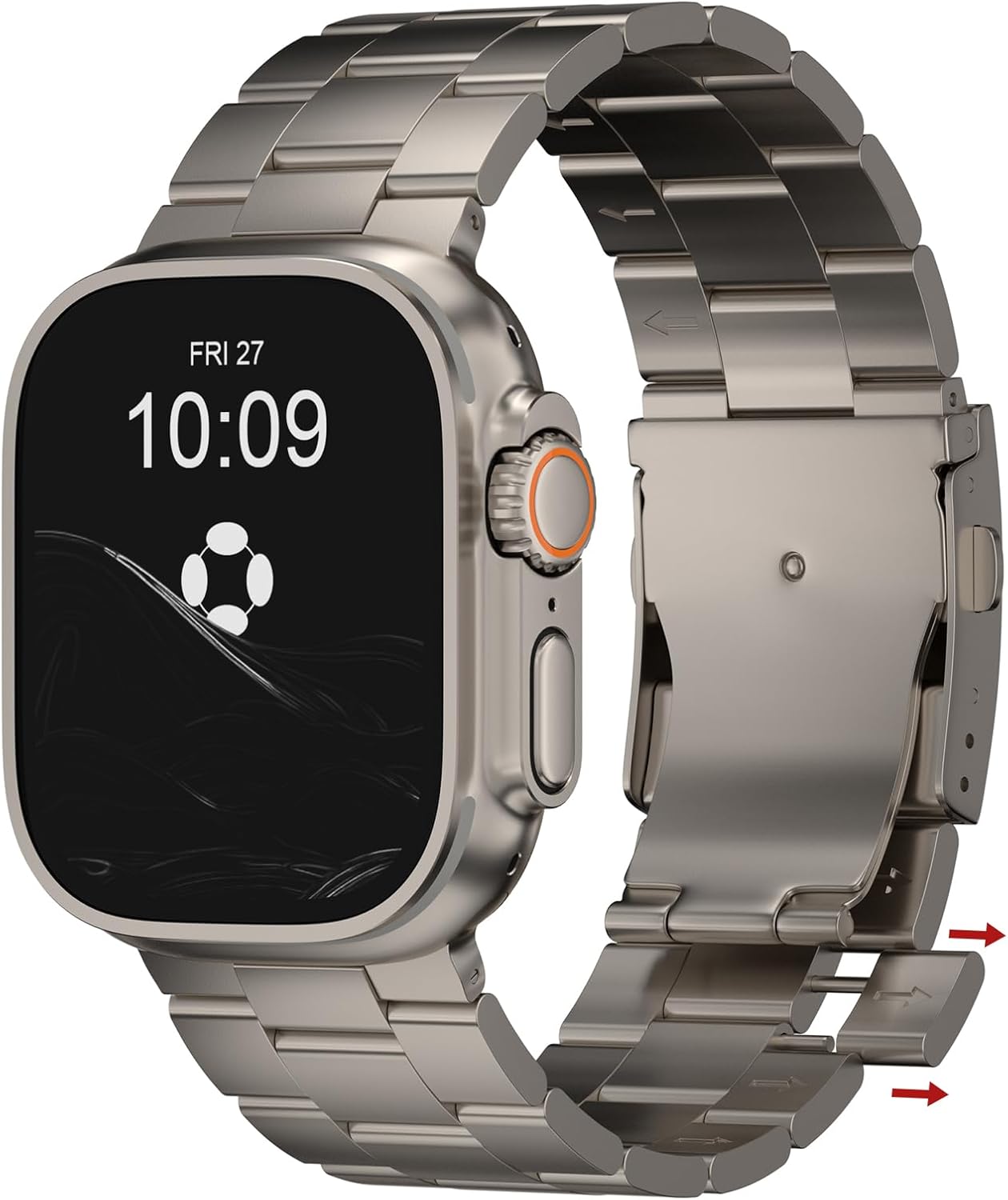 Titanium Band for Apple Watch Ultra by FiNESTONE - Adjustable