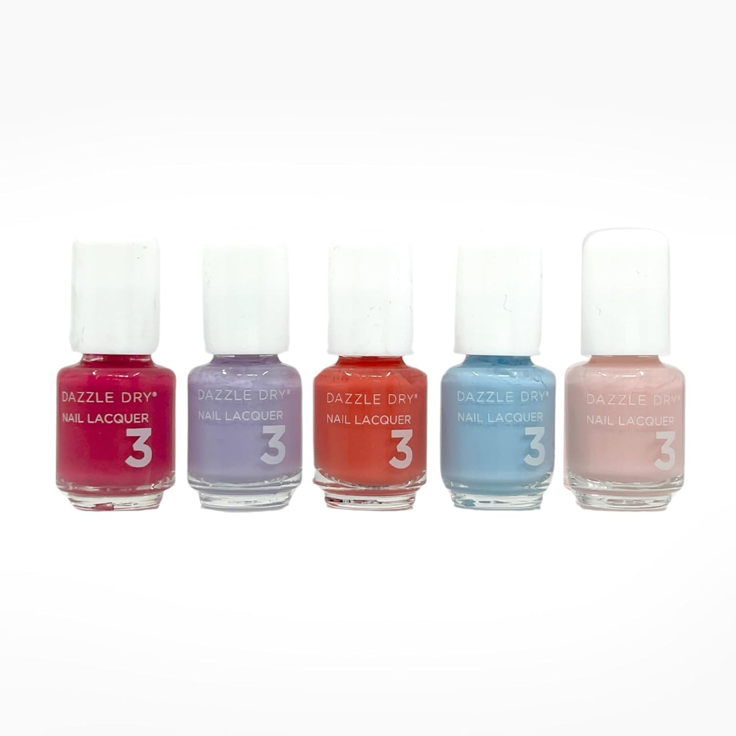 Dazzle Dry Mini Flight - Happy Hues Collection of 5 Mini Lacquers
