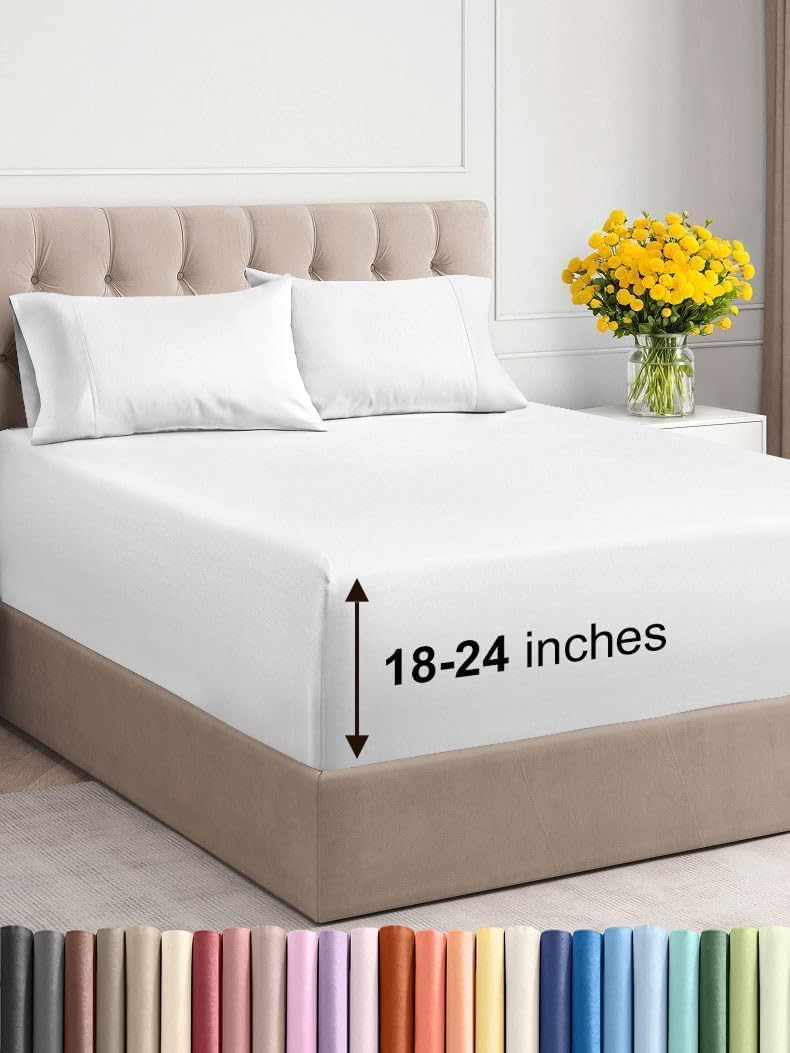 Extra Deep Twin XL Sheet Set for Ultimate Comfort and Fit