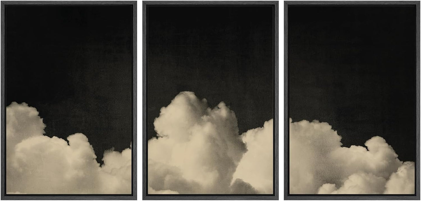 MUDECOR Framed Canvas Print Wall Art for Dramatic Cloudscape