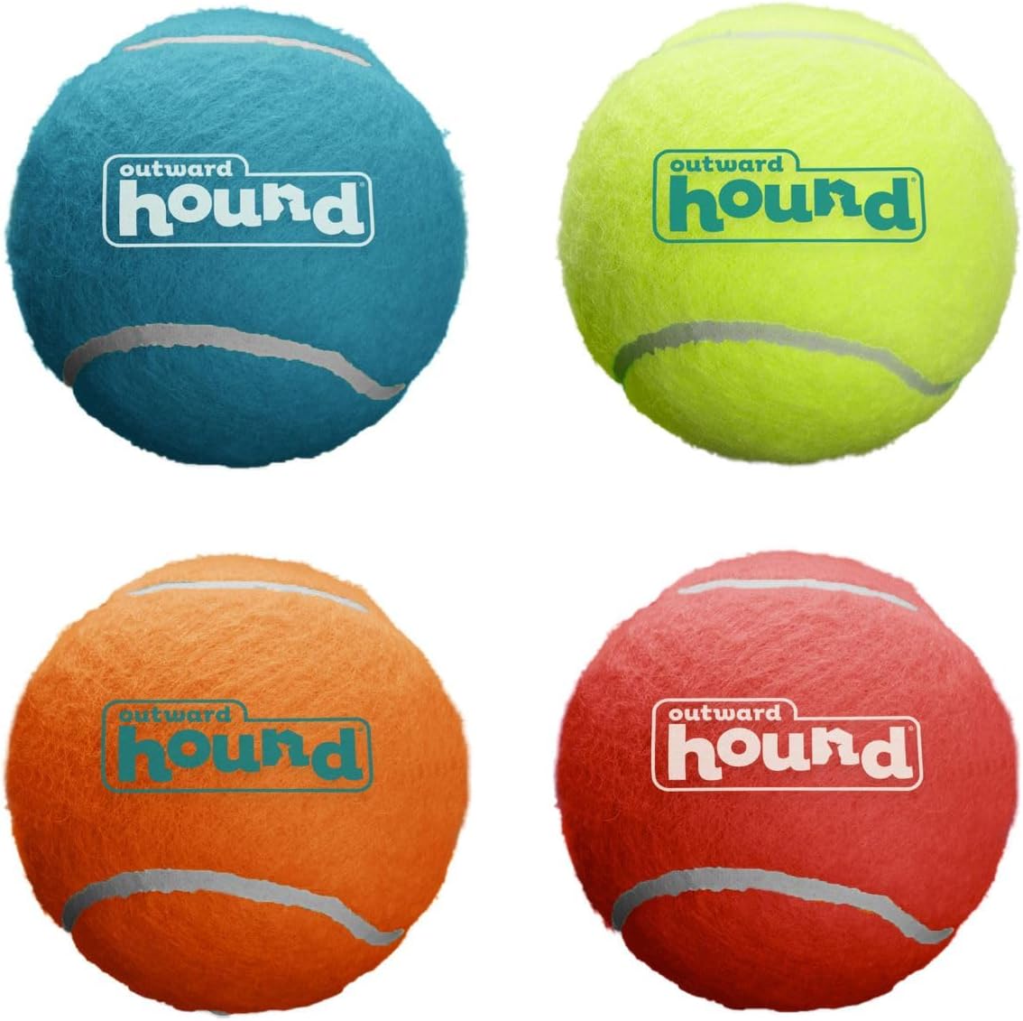 Outward Hound Squeaker Ballz: 4-Pack of Fun Fetch Toys