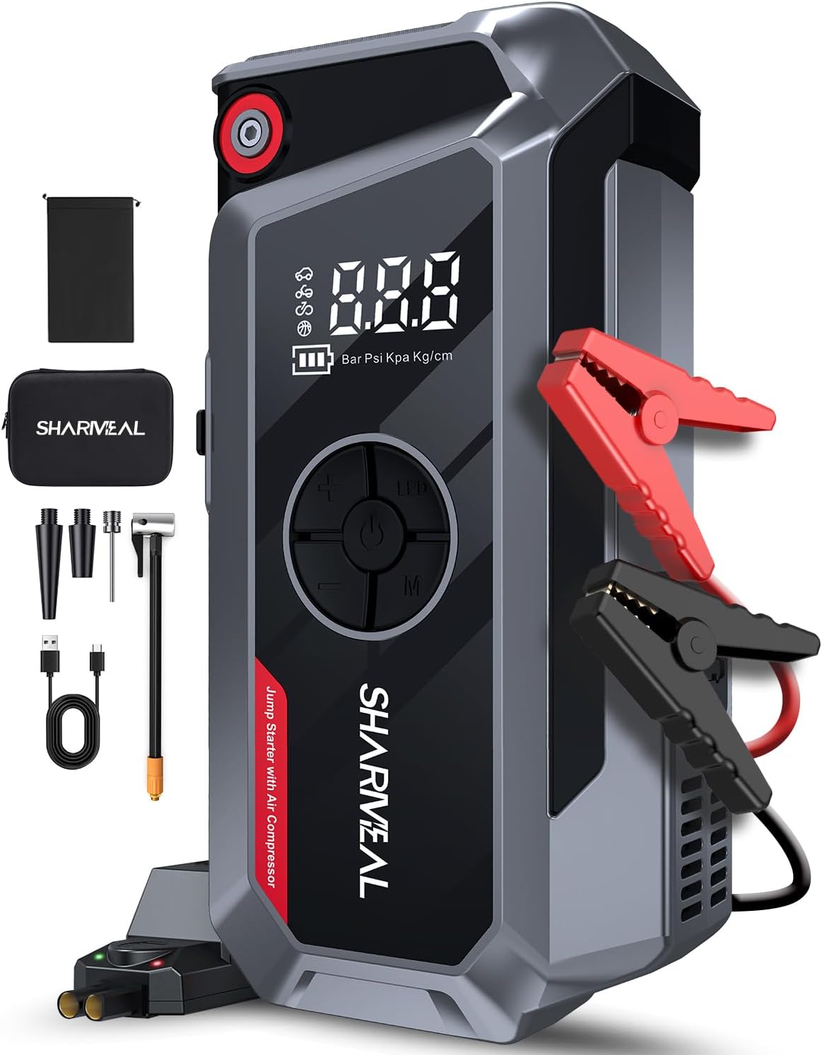 Sharmeal 6000A Jump Starter: Power & Safety on-the-go