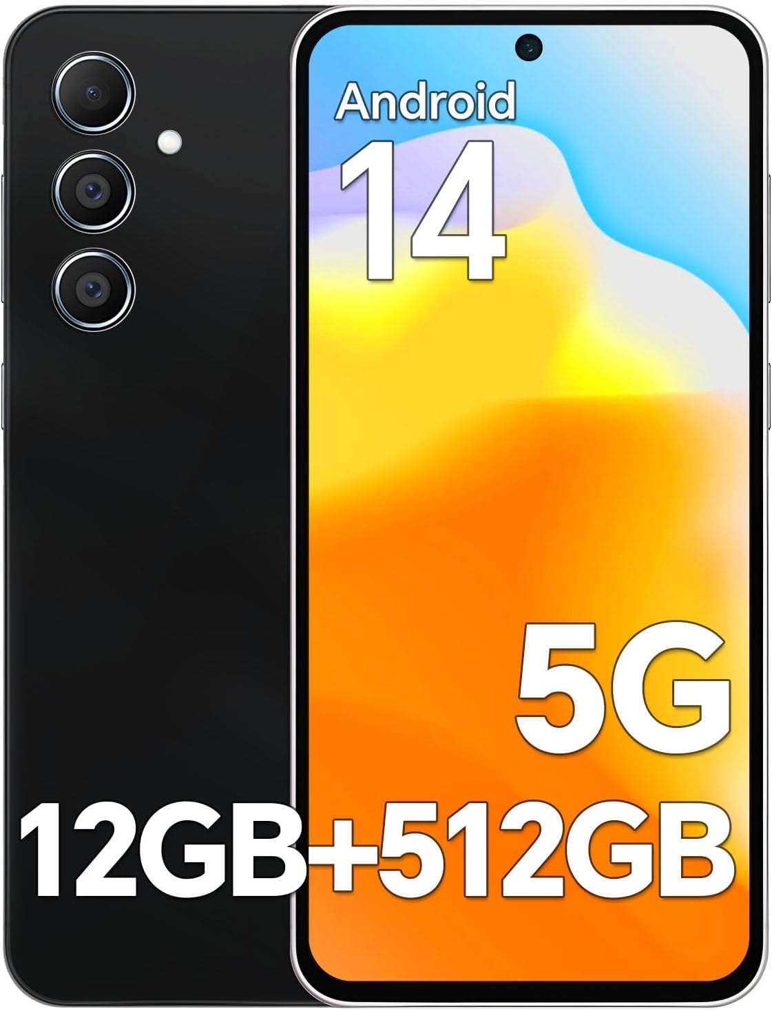 Z55 Unlocked Cell Phone with Snapdragon 888 and 5000mAh Battery