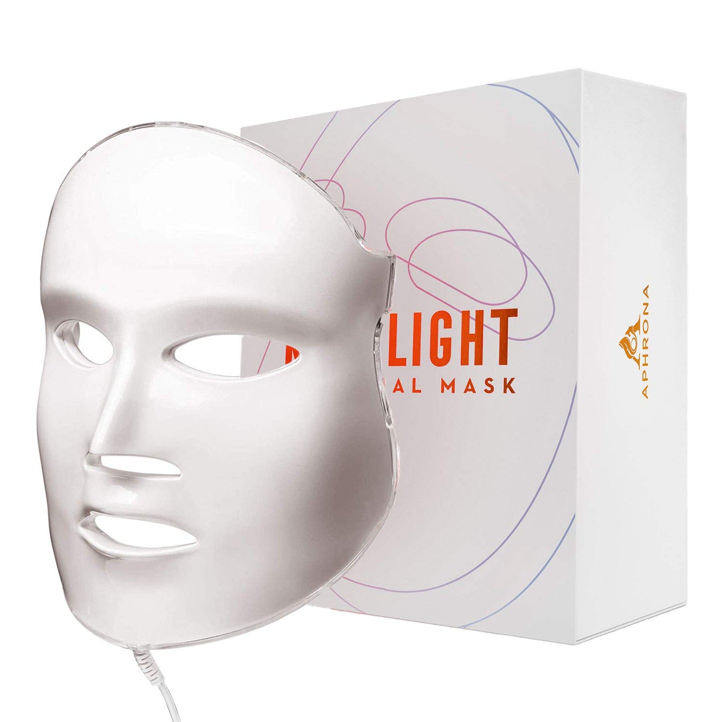 Aphrona LED Facial Mask for Acne Removal and Wrinkle Reduction