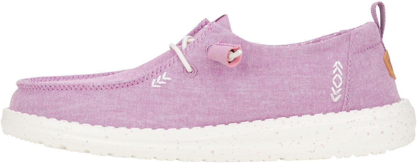 Hey Dude Women's Wendy Chambray Lace-Up Loafer for Comfort