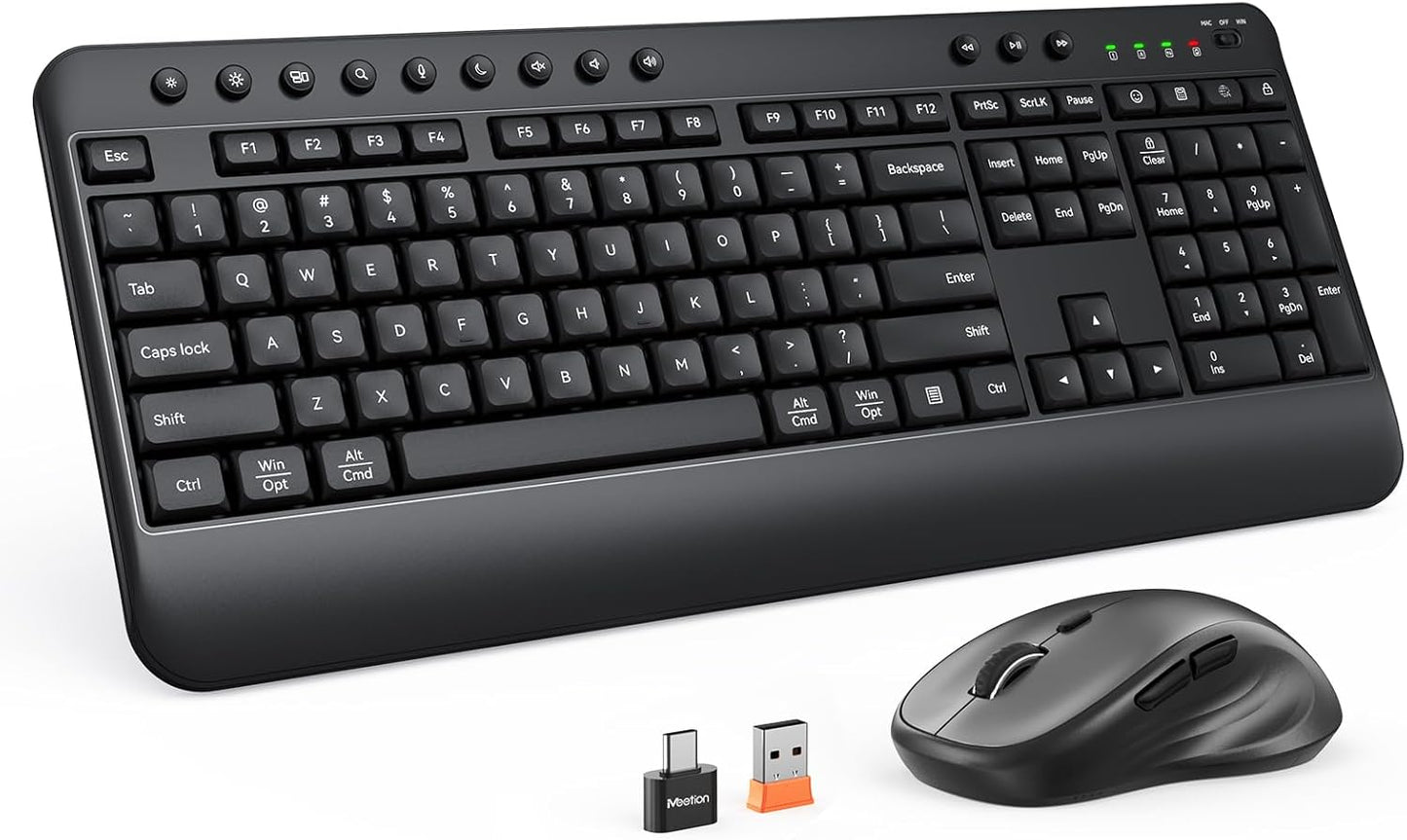 Meetion Master: Ergonomic 2.4G Wireless Combo for Ultimate Comfort