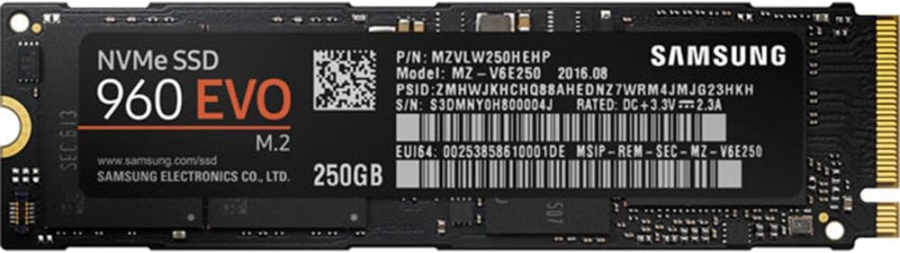 Samsung 960 EVO Series 250GB PCIe NVMe M.2 Internal SSD Review
