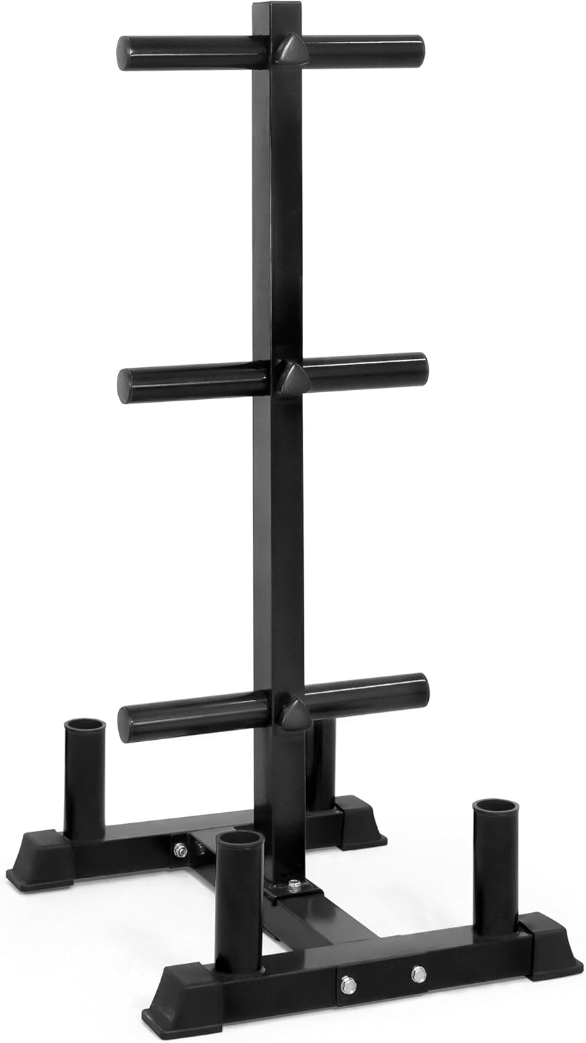 CAP Barbell Olympic Bumper Plate Tree Rack for Gym Storage
