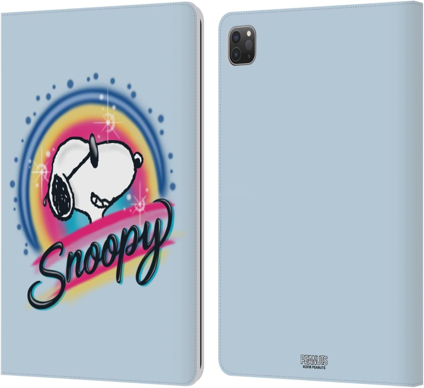 Peanuts Colourful Sunglasses Leather Wallet Case for iPad Pro