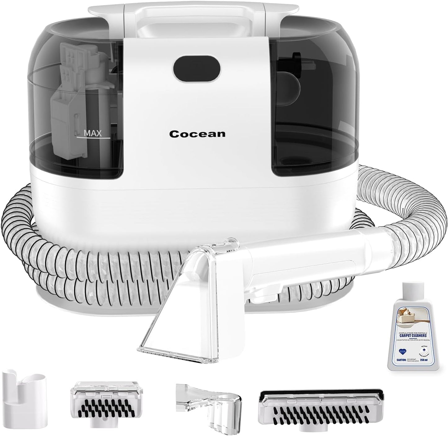 COCEAN Multi-Purpose Portable Carpet Cleaner for Deep Stains