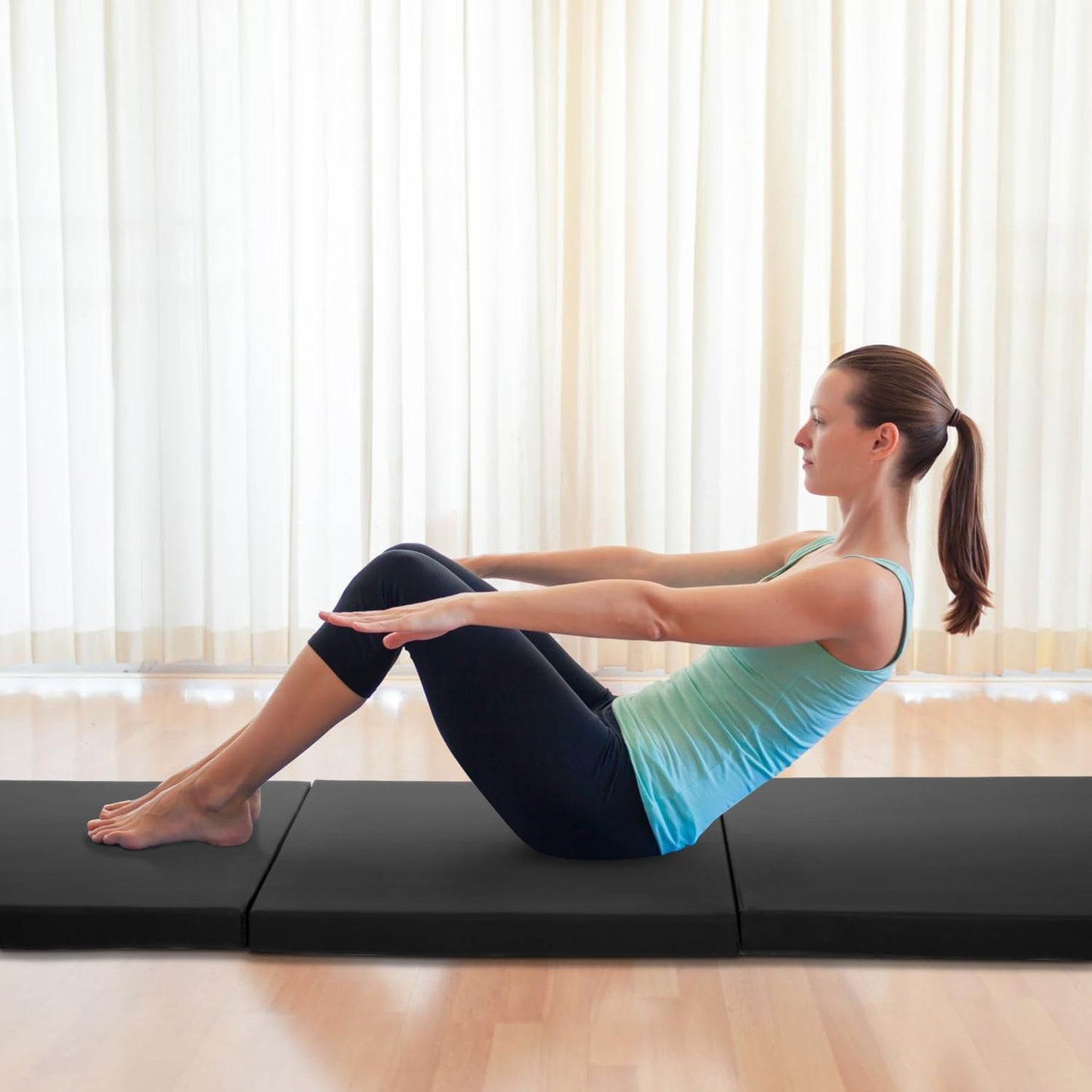 2 Thick Yoga Mat for Home Gym & Exercise