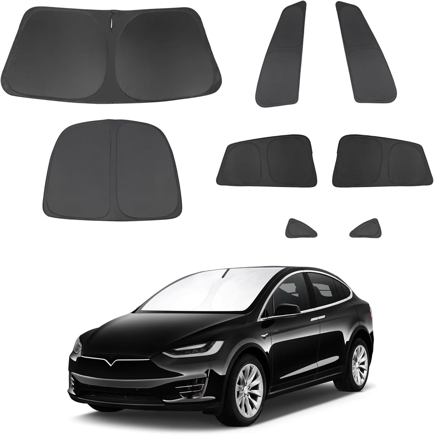 Custom Fit Windshield Sun Shade for Tesla Model X 2016-2025