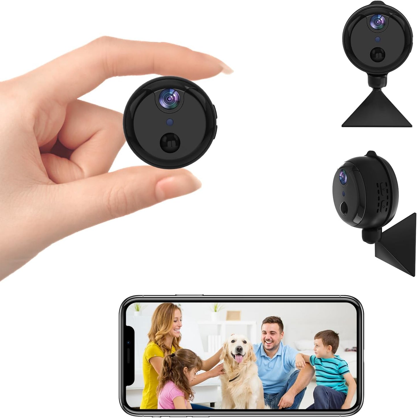 2K WiFi Spy Camera: 150-Day Standby, AI Motion Detection