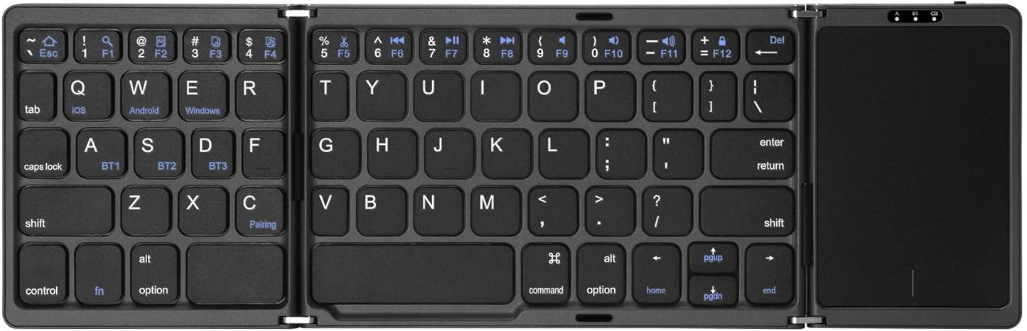LuolaProject Foldable Bluetooth Keyboard: Ultra Slim & Portable