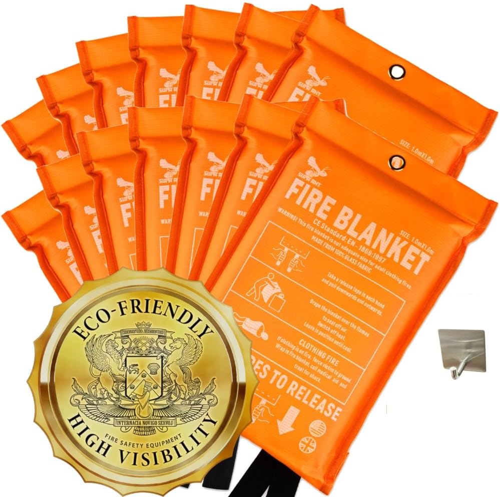 Supa Ant Emergency Fire Blanket - High Visibility 5 Pack 1500F