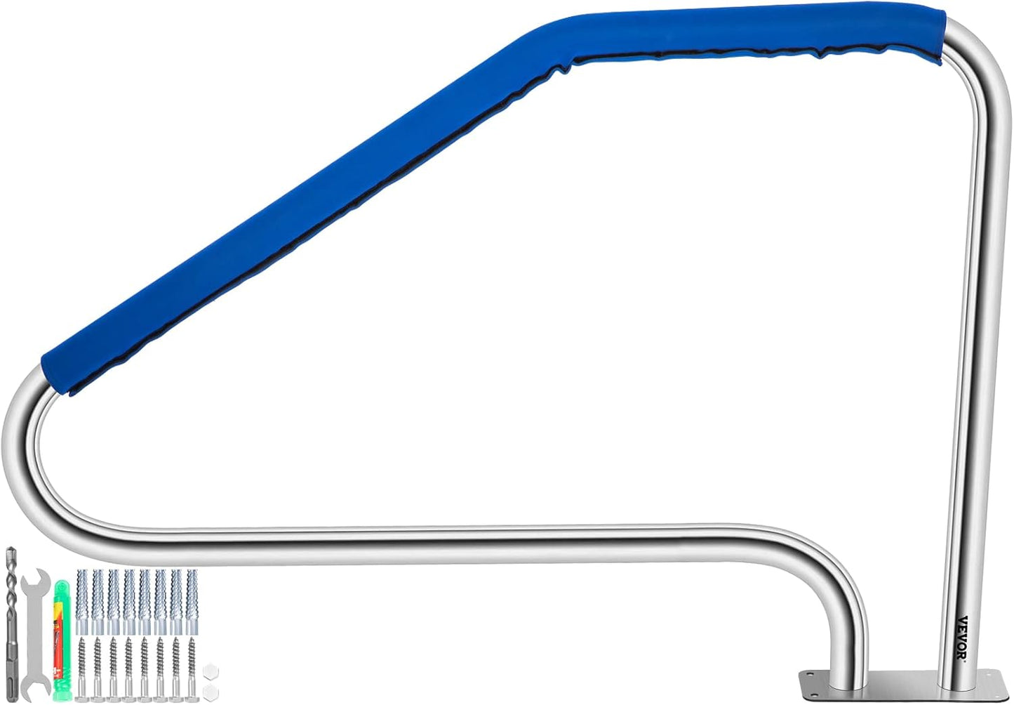 VEVOR Pool Handrail - Stainless Steel Stair Rail for Safety